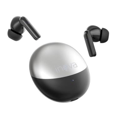 Imagem de INAVA Fone de Ouvido Bluetooth,Bateria 30H,Drivers Duplos, 6 Microfones Chamadas Nitidas AI, Som Hi-Res,Fones de Ouvido para iPhone e Android (Preto)