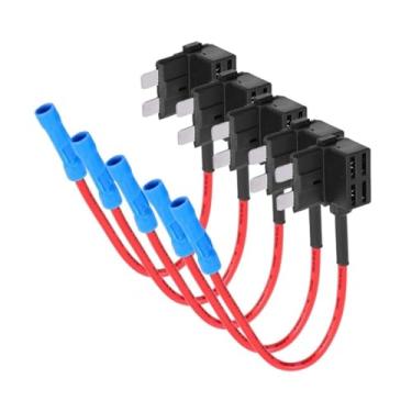 Imagem de 10/5pcs 12V MNI SMALL MEDIUM Size Car Fuse Holder Add-a-circuit TAP Adapter m/ic-r/o Mni Standard ATM B1ade Fuse Fit Compatible Cars Vans (Size : 50 Fuse)