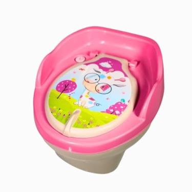 Imagem de Privadinha Penico Troninho Infantil para Desfralde - Troninho Infantil Musical 3x1 Penico Assento Redutor Criança Menina.