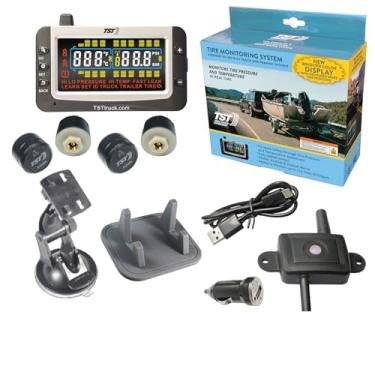 Imagem de Sistema TPMS TST-507-H-4-C com 4 sensores híbridos/marítimos, visor colorido e repetidor