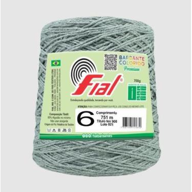 Imagem de Kit 6 Barbantes Fial Nº6 700 Gramas, 89 Cinza