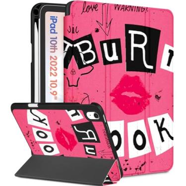 Imagem de Wazzasoft Capa para iPad A16 2025 – Capa para iPad 10ª geração, fofa, feminina, livro estético, design exclusivo, suporte para lápis, hibernar/despertar automático, capa para tablet Apple 11/10 10,9