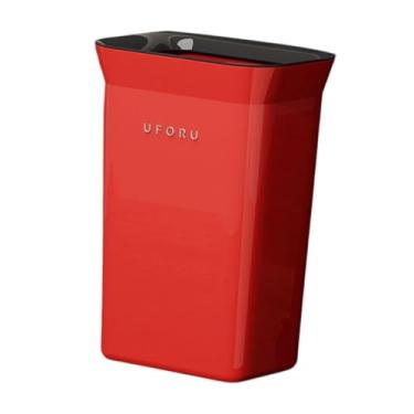 Imagem de Generic Lixeira Portátil, Grande Capacidade, Fácil de Limpar, Ideal para Lixo/compostagem em Casa, Escritório, Dormitório E Garagem, Vermelho, Tamanho real