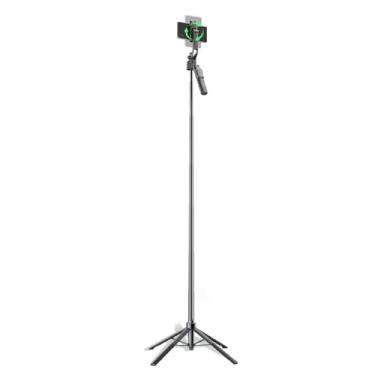 Imagem de Generic Smart AI Selfie Stick, Rastreamento Automático de 360 ​​°, 8 Seções Extensíveis até 175 Cm, tripé Portátil Leve Com Controle Remoto BT 5.0 e Carregamento Rápido Tipo C