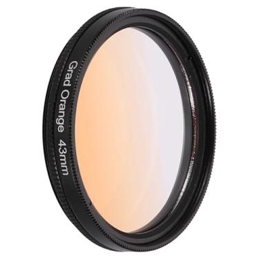 Imagem de PATIKIL Filtro de lente de 43 mm, filtros de cor graduados, resina óptica de arranhões, acessórios de correção de cor para lente de fotografia de câmera, laranja