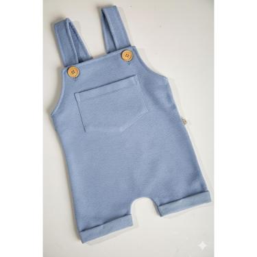 Imagem de Jardineiras Bebe Moletinho unissex Confortável-Unissex