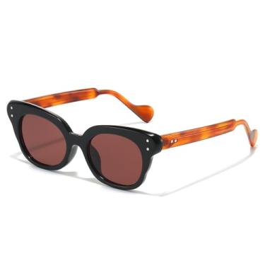 Imagem de Óculos de Sol UV400 - Lentes de Gelatina Olho de Gato Degradê para Homens e Mulheres, Ideais para Esportes ao Ar Livre, Corrida e Ciclismo, nas cores preto e vermelho.