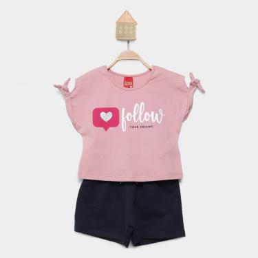 Imagem de Conjunto Curto Infantil Kyly Estampado Menina-Feminino