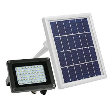 Imagem de Projetor Solar 54 LED IP65 com Suporte para Casa Jardim Gramado Carregamento Sem Fio Auto Ligar Desligar