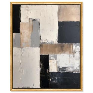 Imagem de Art Remedy Boho moderno em tela Twilight I com tinta tingida, moldura dourada, 51 x 61 cm