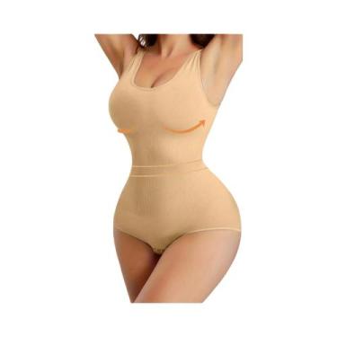 Imagem de Body Feminino Sem Costura Com Controle De Cintura E Barriga, Macacão S