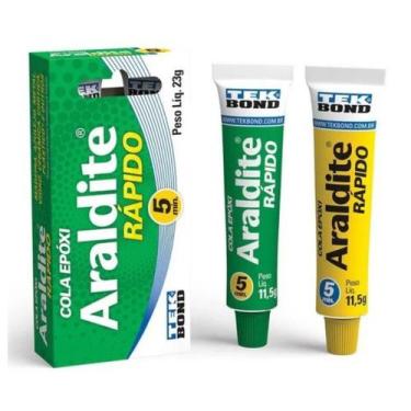 Imagem de Cola Adesivo Araldite Rápido 23g 5 Minutos Tekbond