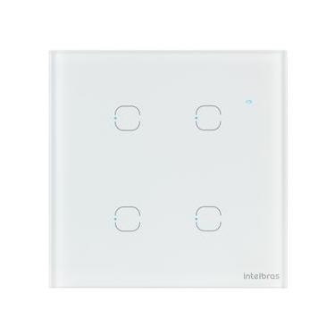 Imagem de Interruptor Smart Touch Wi-Fi Izy com 4 Teclas Branco - Intelbras - EWS 1004