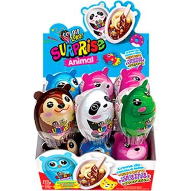Imagem de Doce DIP Loko Surprise Animal Display com 12