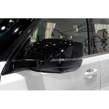 Imagem de Luyhok Acabamento protetor de capa de espelho retrovisor para Nissan Armada 2025 2026 acessórios de carro (Piano Preto)