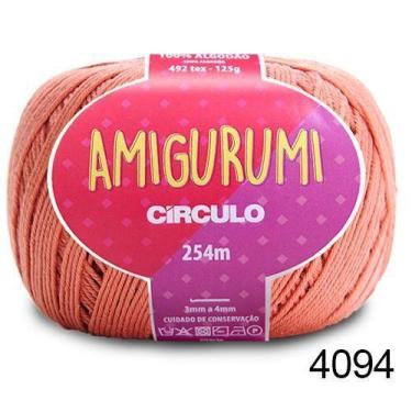 Imagem de LINHA AMIGURUMI 125G COR 4094 CETIM ROSÊ - Fio de Algodão Mercerizado 