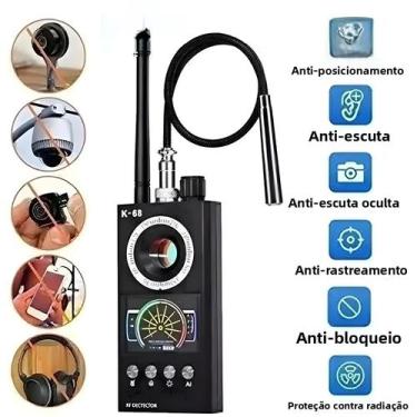 Imagem de Detector Profissional De Câmeras Anti-Espionagem K68, Scanner De Bugs,