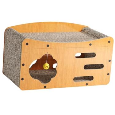 Imagem de Generic Arranhador para Gatos, Cama para Gatos, Previne Danos aos Móveis, com Bola Provocante e Brinquedo para Afiar as Garras para Gatinhos, 56cmx29cmx32cm