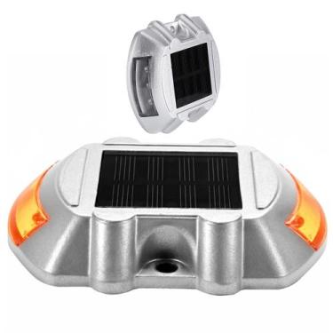 Imagem de Tacha Solar Sinalizador Viario Olho de Gato Sinalizaçao Estrada Rodovi