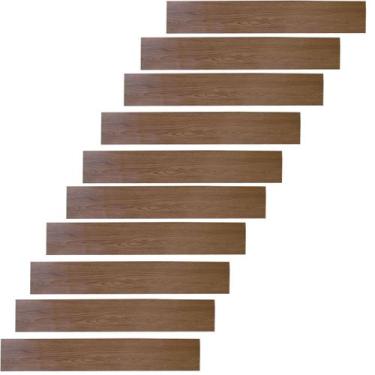 Imagem de Piso Vinilico Madeira Falsa Autocolante 1m2 Adesivo Chao Sala Estar Co