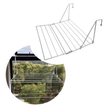 Imagem de Varal Portátil de Roupas Para Janela Portas Box - Metais Massuia