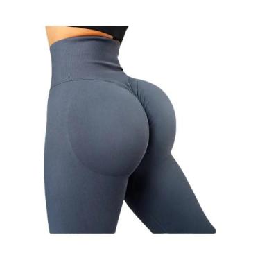 Imagem de Leggings Slim Sem Costura De Cintura Alta Para Mulheres, Fitness, Yoga