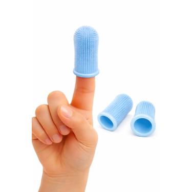 Imagem de Escova Dental Pet 360° de Silicone – Kit 2 Unidades | Higiene Bucal para Cães e Gatos | Anti-Tártaro e Mau Hálito