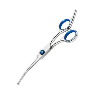 Imagem de Tesoura De Aparar Cães Em Aço Inoxidável Segura Para Animais Ambidestr