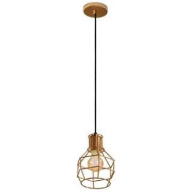 Imagem de Pendente Aramado Venus Cobre Metalizado 1 Lamp Nacional