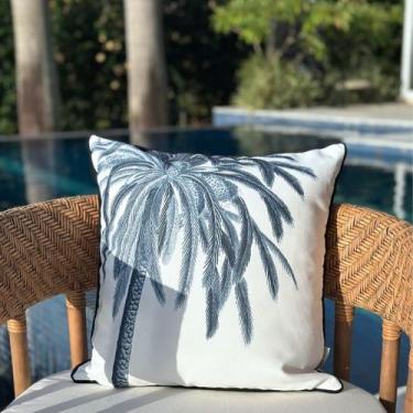 Imagem de Capa Almofada Coqueiro Impermeável Área Externa 45x45 - AMOFADAS