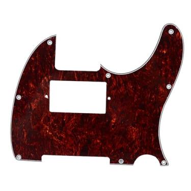 Imagem de Siwoted guitarra pickguard pvc anti risco decorativo redução de ruído placa guarda guitarra para telecaster (Vermelha)