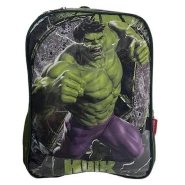 Imagem de Mochila de Costas Escolar Infantil Juvenil Hulk-Unissex