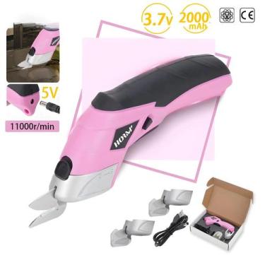 Imagem de Tesoura Elétrica Recarregável USB 3.7V Com Bateria De 20Ah Para Corte 