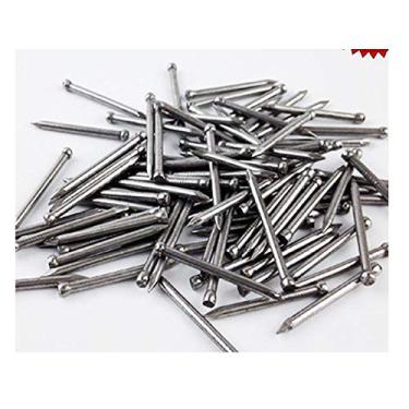 Imagem de Pregos de cimento, pinos de parede, pregos para marcenaria, rodapé de madeira, pregos, pregos de aço sem cabeça, rodapé de madeira maciça, pregos de cabeça redonda, pregos de rodapé (25 mm70)