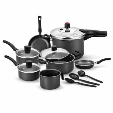 Imagem de Jogo de Panelas Antiaderente 10 Peças Com Panela de Pressão 4,5L Enjoy