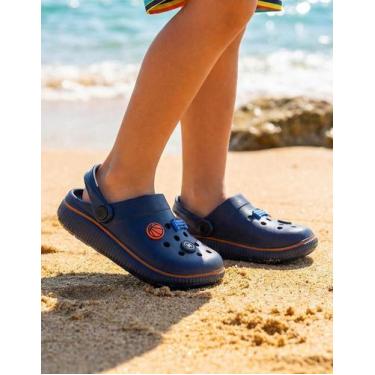 Imagem de Babuche Sandalia Infantil Molekinho Botons 2874202, Marinho, 31/32