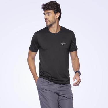 Imagem de Camiseta Speedo Basic Stretch Fast Masculina Preto-Masculino