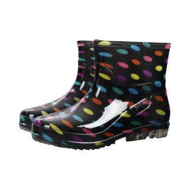 Imagem de Botas De Chuva Femininas Estilosas, Impermeáveis, Antiderrapantes E Re