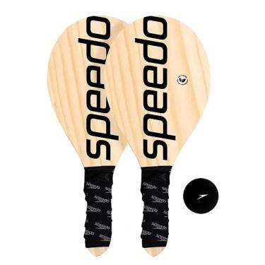 Imagem de Kit Frescobol Speedo Raquetes e Bola BLACK