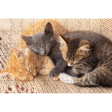 Imagem de Quebra-Cabeça Educativo 500 Peças Gatinhos Que Encantam E