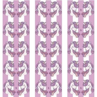 Imagem de Papel De Parede Infantil Unicórnio Lilás - Drop de Casa