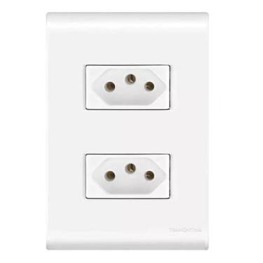 Imagem de TOMADA EMBUTIR 2 X 20A 2P+T TRAMONTINA LIZ 4x2 250 V 57170/066