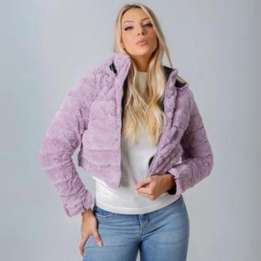 Imagem de Jaqueta Feminina Curta Dupla Face Nylon Pelo-Feminino