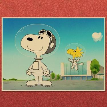 Imagem de Pintura em cartaz Snoopy Retro Kraft Paper Cartoon 20x30cm - taiyuanke