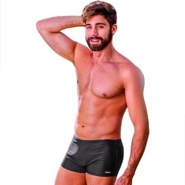 Imagem de Sunga Boxer Masculina Tradicional Forrada Logo Refletiva Lisa Verão Ad