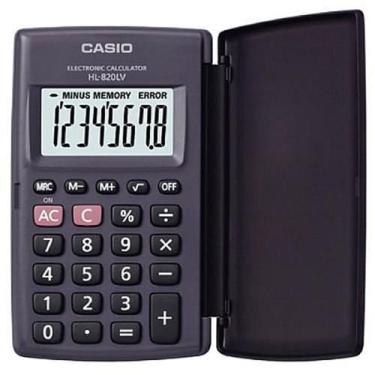 Imagem de Calculadora de Bolso HL-820LV-bk-w Casio Calculadora de Bolso HL-820LV