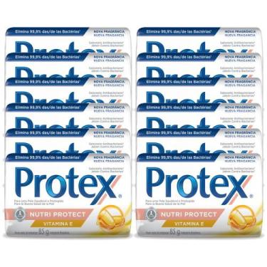 Imagem de Kit Sabonete em Barra Protex Nutri Protect Vitamina E 85g com 12 unida