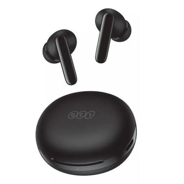 Imagem de Fone de ouvido sem fio para jogos QCY T13 ANC2 preto com luz LED Cancelamento de ruído-Unissex