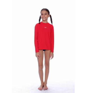 Imagem de Camiseta Infantil Manga Longa UV Protection - CHIC RED-Feminino