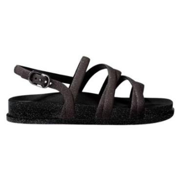 Imagem de SANDALIA FEMININA ZAXY SHINE ANATÔMICA TIRAS EM GLITTER 18889-Feminino